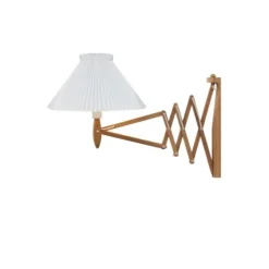 Wall lamp, SAX, smoked oak, incl shade 1-21