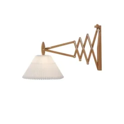 Wall lamp, SAX, smoked oak, incl. shade 2-21