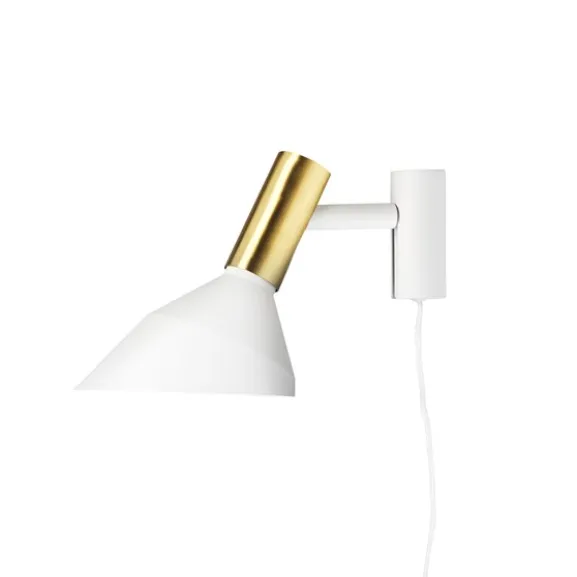 Why vägglampa, vit/mässing