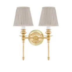 Wivallius vägglampa mässing