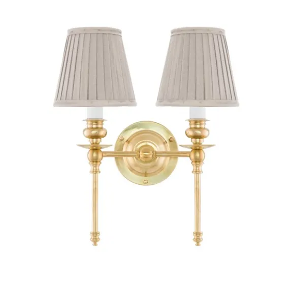 Wivallius vägglampa mässing